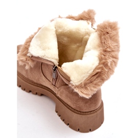NEWS Botas de ante mujeres con beige de piel 1 NEWS Botas de ante mujeres con beige de piel 1