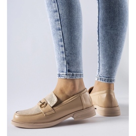 Mocasines beige con hebilla Gennaro 1