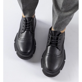Zapatos Piazzetta negros con cordones 2