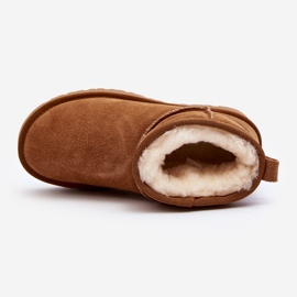 Botas Bajas Para La Nieve De Gamuza De Moda Camel Nucca marrón 1