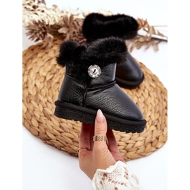 Botas de nieve aislantes con piel Bessie negras negro 3