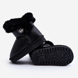 Botas de nieve aislantes con piel Bessie negras negro 5