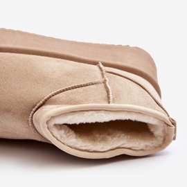 Botas de nieve de mujer Caliksa beige con suela gruesa 1 Botas de nieve de mujer Caliksa beige con suela gruesa 1