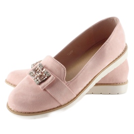 Mocasín Ante Pastel T245 Rosa rosado 3