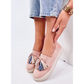 Krauss Mocasines borlas rosa rosado 1