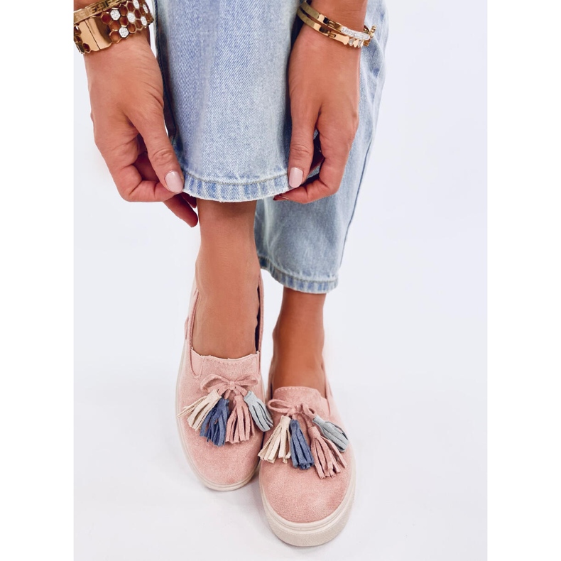 Krauss Mocasines borlas rosa rosado 2