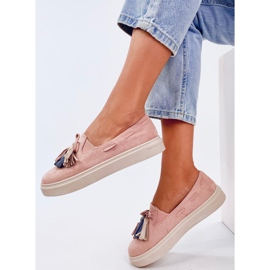 Krauss Mocasines borlas rosa rosado 3