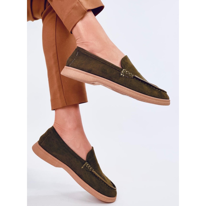 Mocasines de mujer suaves de Justt Green verde 2