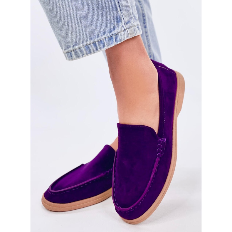 Mocasines suaves de mujer de Justt Purple púrpura 2