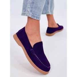 Mocasines suaves de mujer de Justt Purple violeta 3