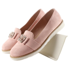 Mocasín Ante Pastel T245 Rosa 1