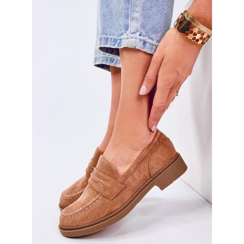 Mocasines mujer Antye Camel de ante marrón 1 Mocasines mujer Antye Camel de ante marrón 1