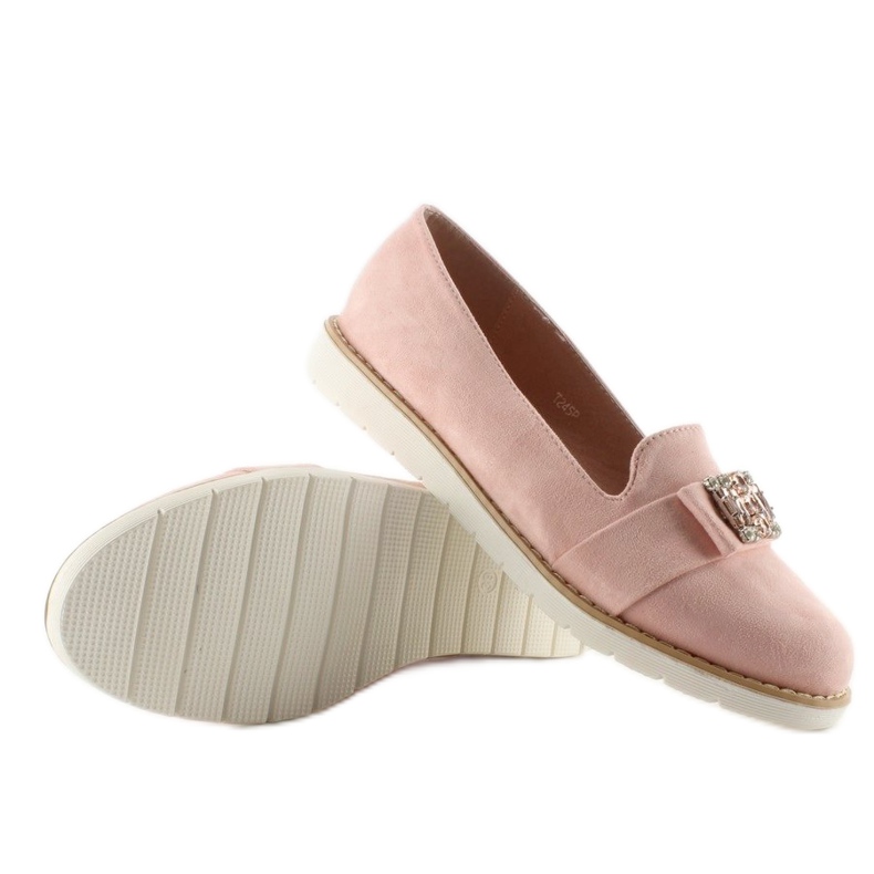 Mocasín Ante Pastel T245 Rosa rosado 2 Mocasín Ante Pastel T245 Rosa rosado 2