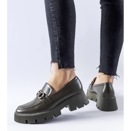 Mocasines verdes con hebilla Cerzeto 1