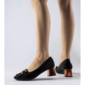 Salón Basso negro tacón alto 1 Salón Basso negro tacón alto 1