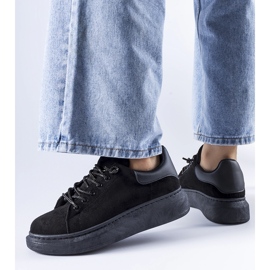 Zapatillas Cipriano negras con plataforma negro 1 Zapatillas Cipriano negras con plataforma negro 1