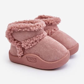 Botas de Nieve Infantiles Velcro Rosa Unitia rosado 1