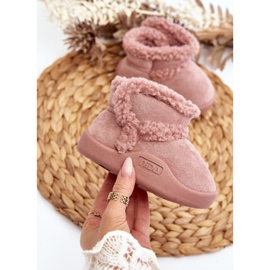 Botas de Nieve Infantiles Velcro Rosa Unitia 2