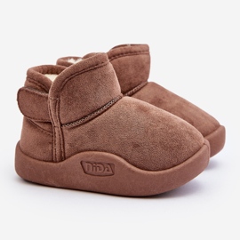 Botas de Nieve de Niño Benigna Marrón con Aislamiento de Pelo 1 Botas de Nieve de Niño Benigna Marrón con Aislamiento de Pelo 1