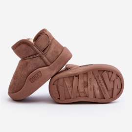 Botas de Nieve de Niño Benigna Marrón con Aislamiento de Pelo 6