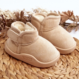 Botas de Nieve Infantil Forradas con Pelo Beige, Benigna 3