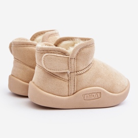 Botas de Nieve Infantil Forradas con Pelo Beige, Benigna 4