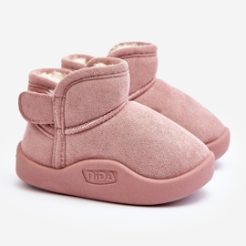 Botas de Nieve Infantil Benigna Rosa Forradas con Pelo 1
