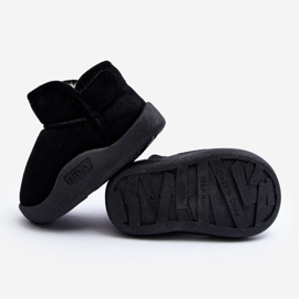 Botas De Nieve Infantil Benigna Negras Con Forro De Pelo negro 6