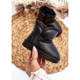 Botas de Nieve Infantil Piel Ecológica Negro Husalta 2