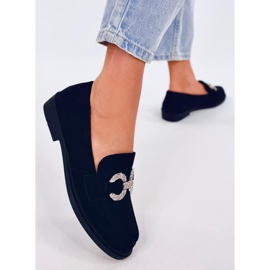 Mocasines clásicos Daimer de ante negro 1
