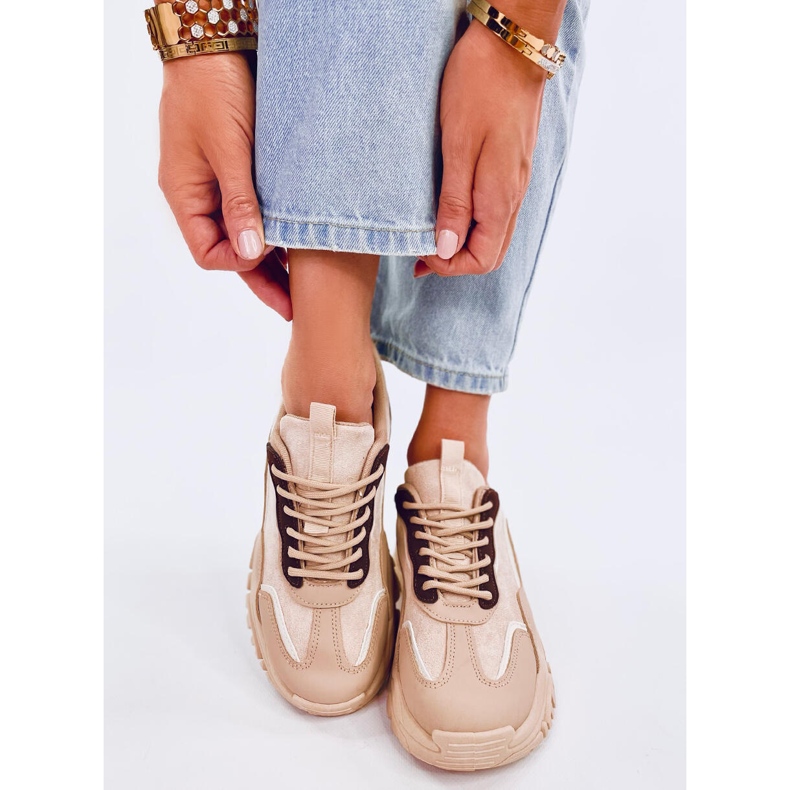 Deportivas de mujer Lammes Caqui beige 1 Deportivas de mujer Lammes Caqui beige 1