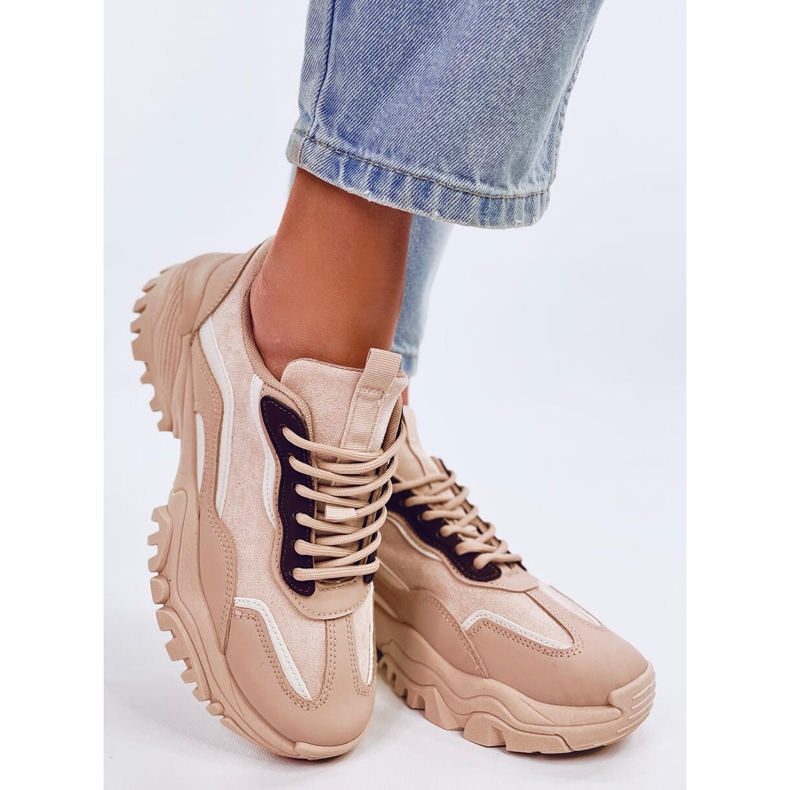 Deportivas de mujer Lammes Caqui beige 2 Deportivas de mujer Lammes Caqui beige 2