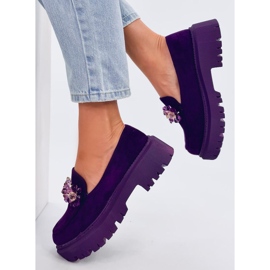 Heidi Mocasines cristal violeta púrpura 2