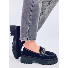 Keters Mocasín plataforma negro piedras 1