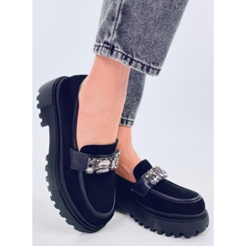 Keters Mocasín plataforma negro piedras 3