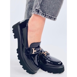 Manff Mocasines charol negro 1