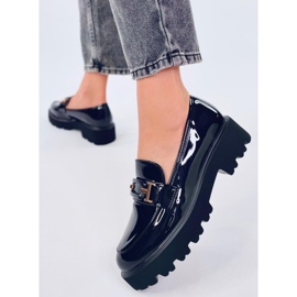 Manff Mocasines charol negro 2