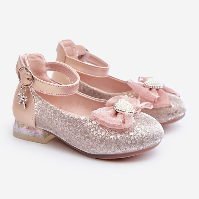 Bailarinas infantiles con lazo rosa Nanthea 1