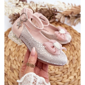 Bailarinas infantiles con lazo rosa Nanthea rosado 2 Bailarinas infantiles con lazo rosa Nanthea rosado 2