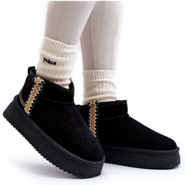 Botas de nieve con plataforma y estampado Udra negro 11