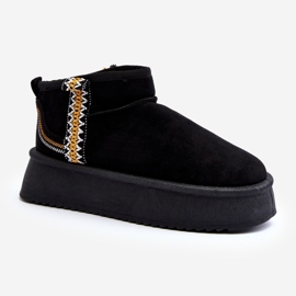 Botas de nieve con plataforma y estampado Udra negro 3