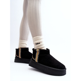Botas de nieve con plataforma y estampado Udra negro 6