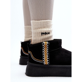 Botas de nieve con plataforma y estampado Udra negro 7