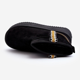 Botas de nieve con plataforma y estampado Udra negro 8