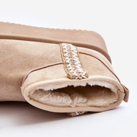 Botas de nieve con plataforma y estampado Udra en beige 1 Botas de nieve con plataforma y estampado Udra en beige 1