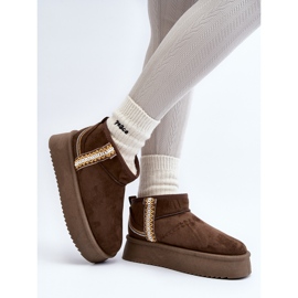 Botas de nieve con plataforma y estampado Udra verde oscuro 5