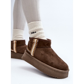 Botas de nieve con plataforma y estampado Udra verde oscuro 6