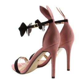 Sandalias en pin con orejas ZJ-15P Rosa 2