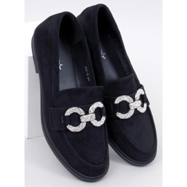 Mocasines clásicos Daimer de ante negro 3