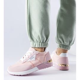 Zapatillas de tela rosas de Geraldino rosado 1